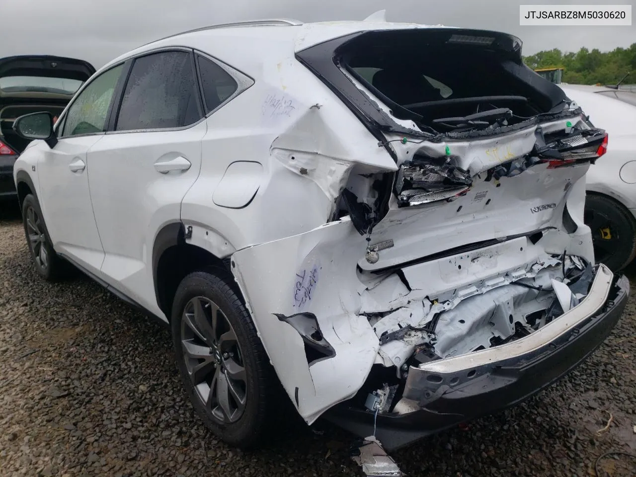 2021 Lexus Nx 300 Base VIN: JTJSARBZ8M5030620 Lot: 78080884