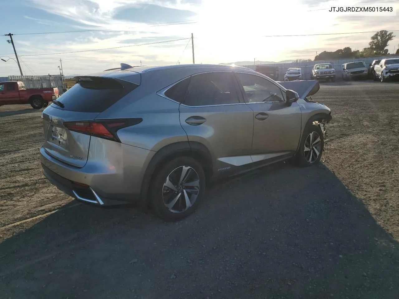 2021 Lexus Nx 300H Base VIN: JTJGJRDZXM5015443 Lot: 78450694