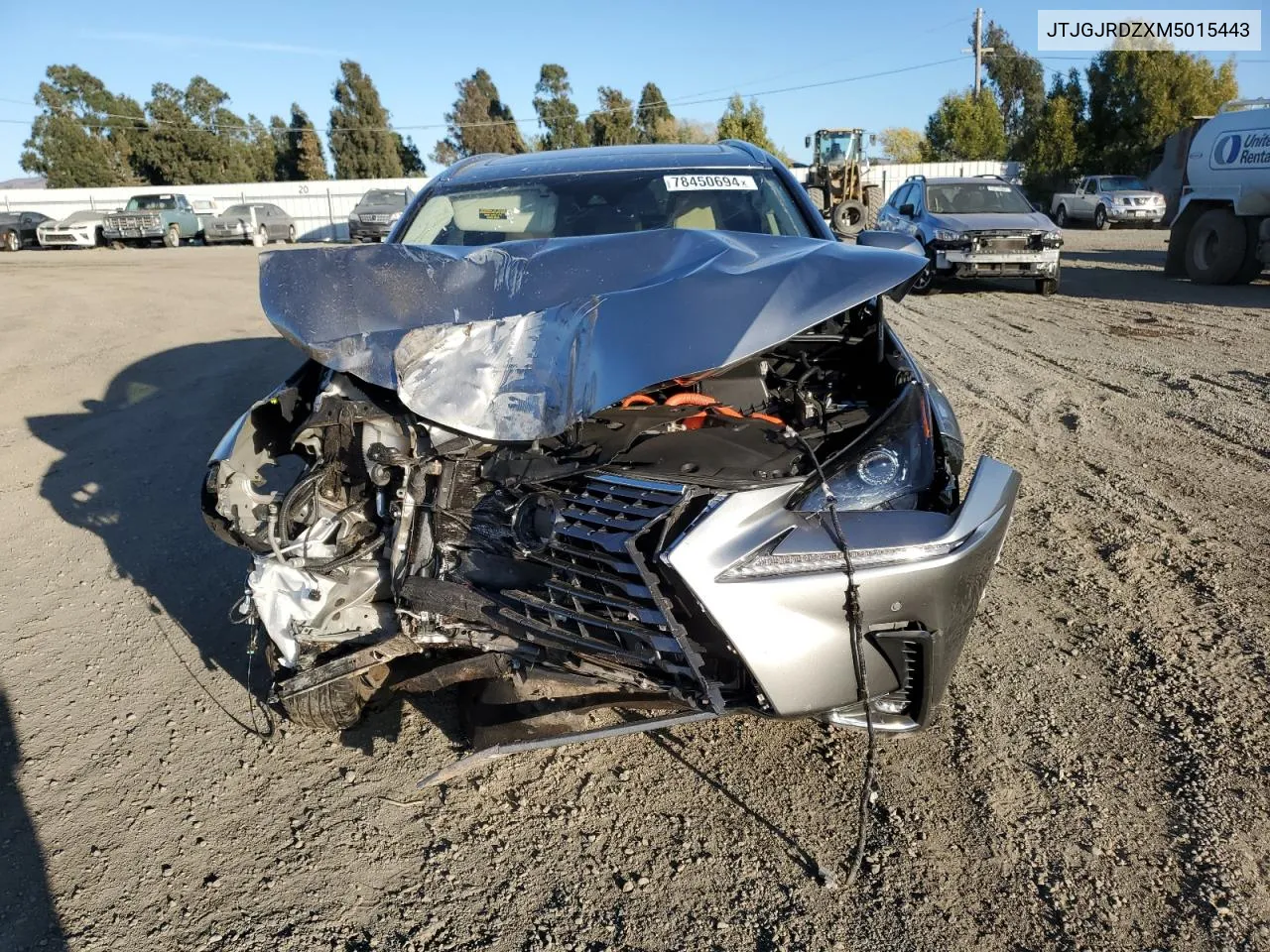 2021 Lexus Nx 300H Base VIN: JTJGJRDZXM5015443 Lot: 78450694