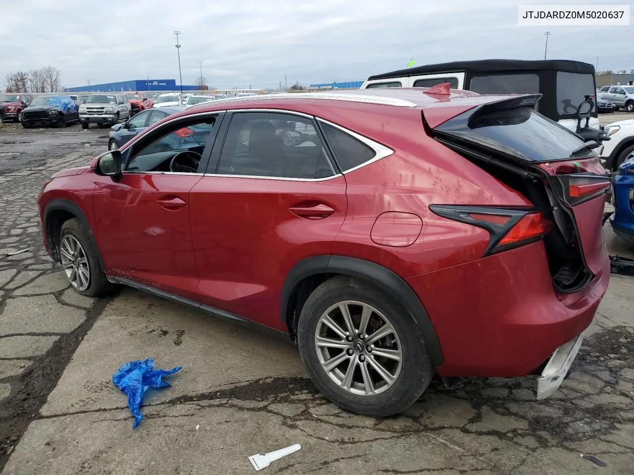 2021 Lexus Nx 300 Base VIN: JTJDARDZ0M5020637 Lot: 79816624