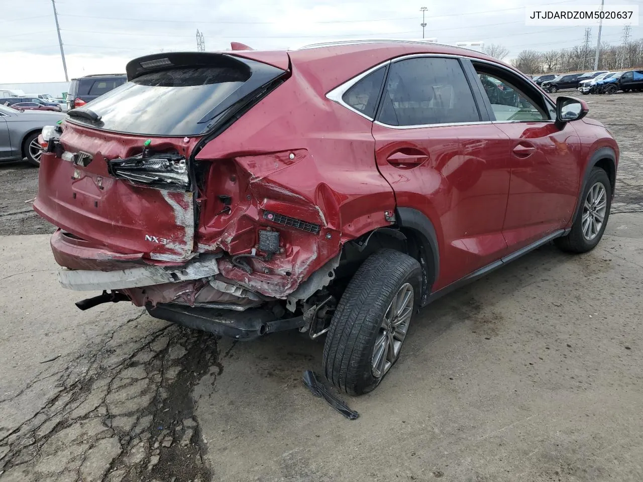 2021 Lexus Nx 300 Base VIN: JTJDARDZ0M5020637 Lot: 79816624