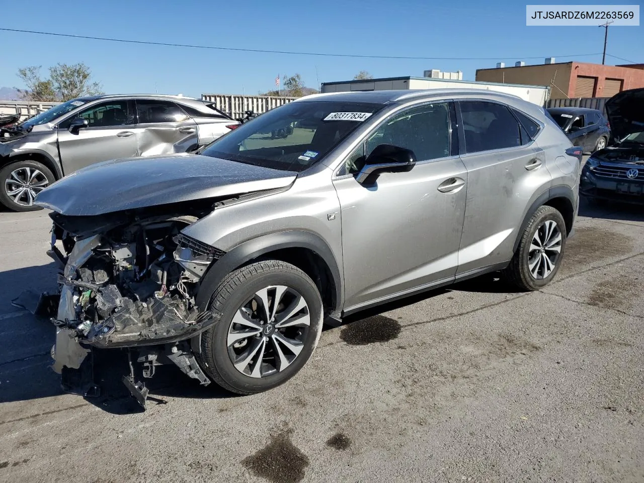 2021 Lexus Nx 300 Base VIN: JTJSARDZ6M2263569 Lot: 80317834