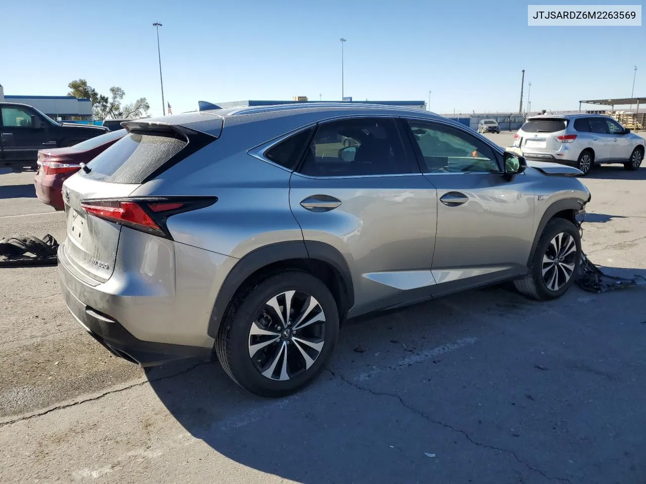 2021 Lexus Nx 300 Base VIN: JTJSARDZ6M2263569 Lot: 80317834