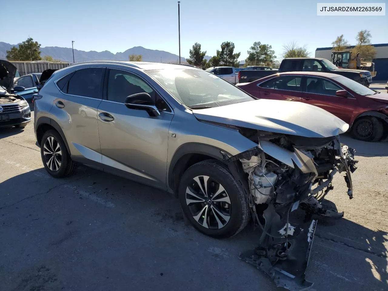 2021 Lexus Nx 300 Base VIN: JTJSARDZ6M2263569 Lot: 80317834