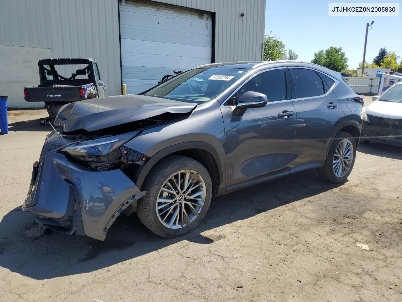 2022 Lexus Nx 350H VIN: JTJHKCEZ0N2005830 Lot: 54190294