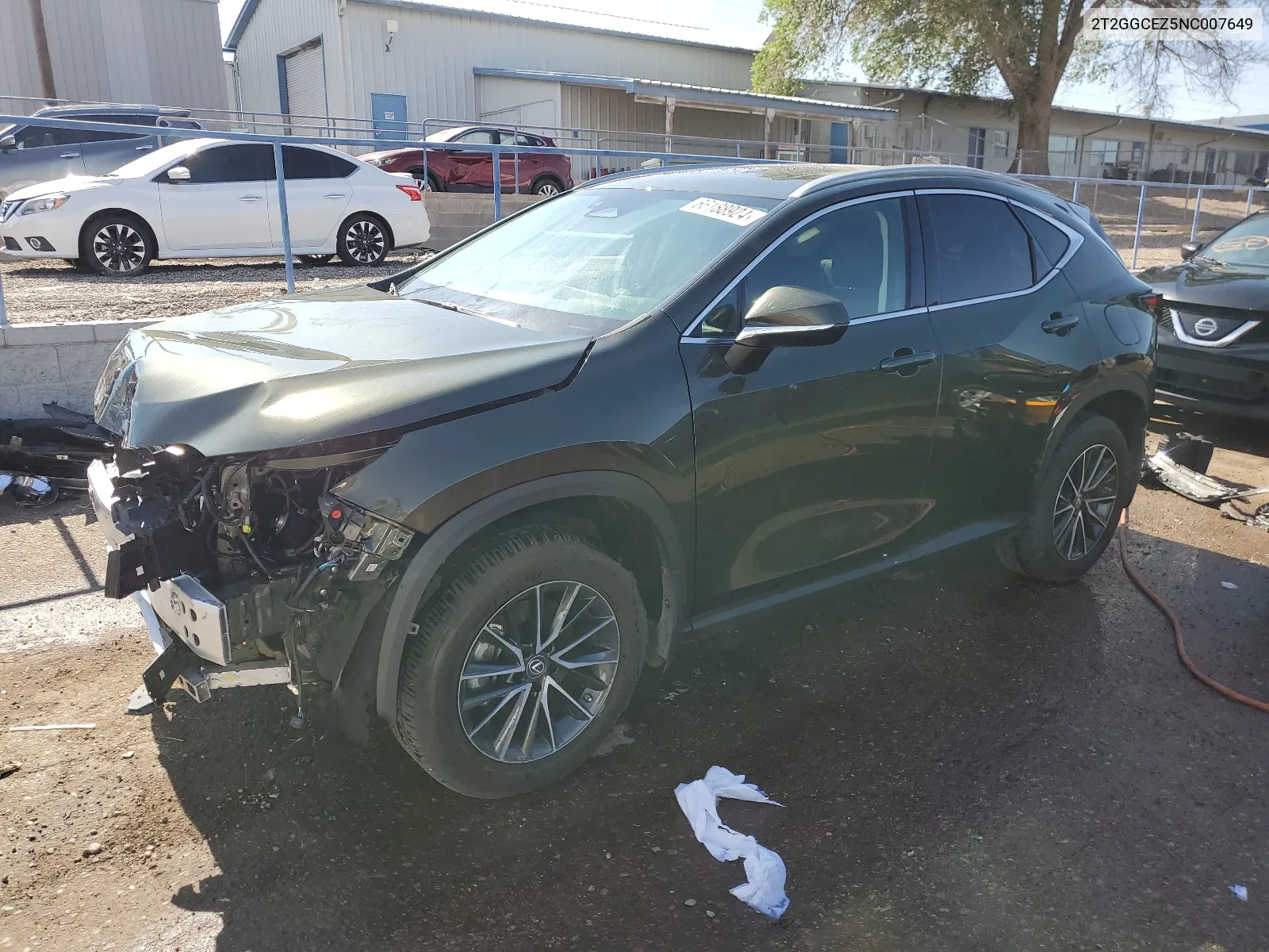 2022 Lexus Nx 350 VIN: 2T2GGCEZ5NC007649 Lot: 66188924