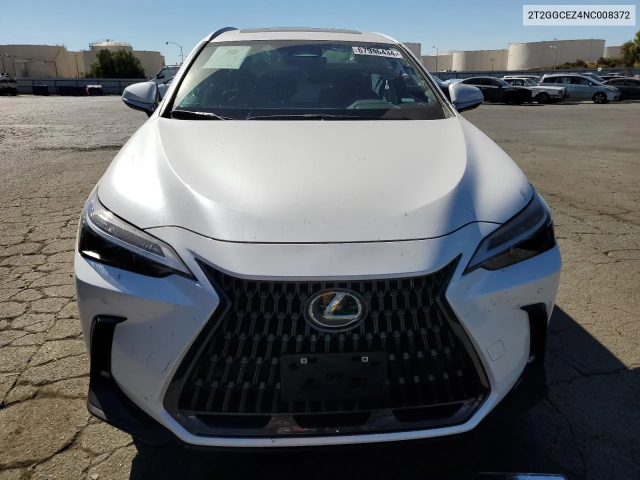 2022 Lexus Nx 350 VIN: 2T2GGCEZ4NC008372 Lot: 67946434