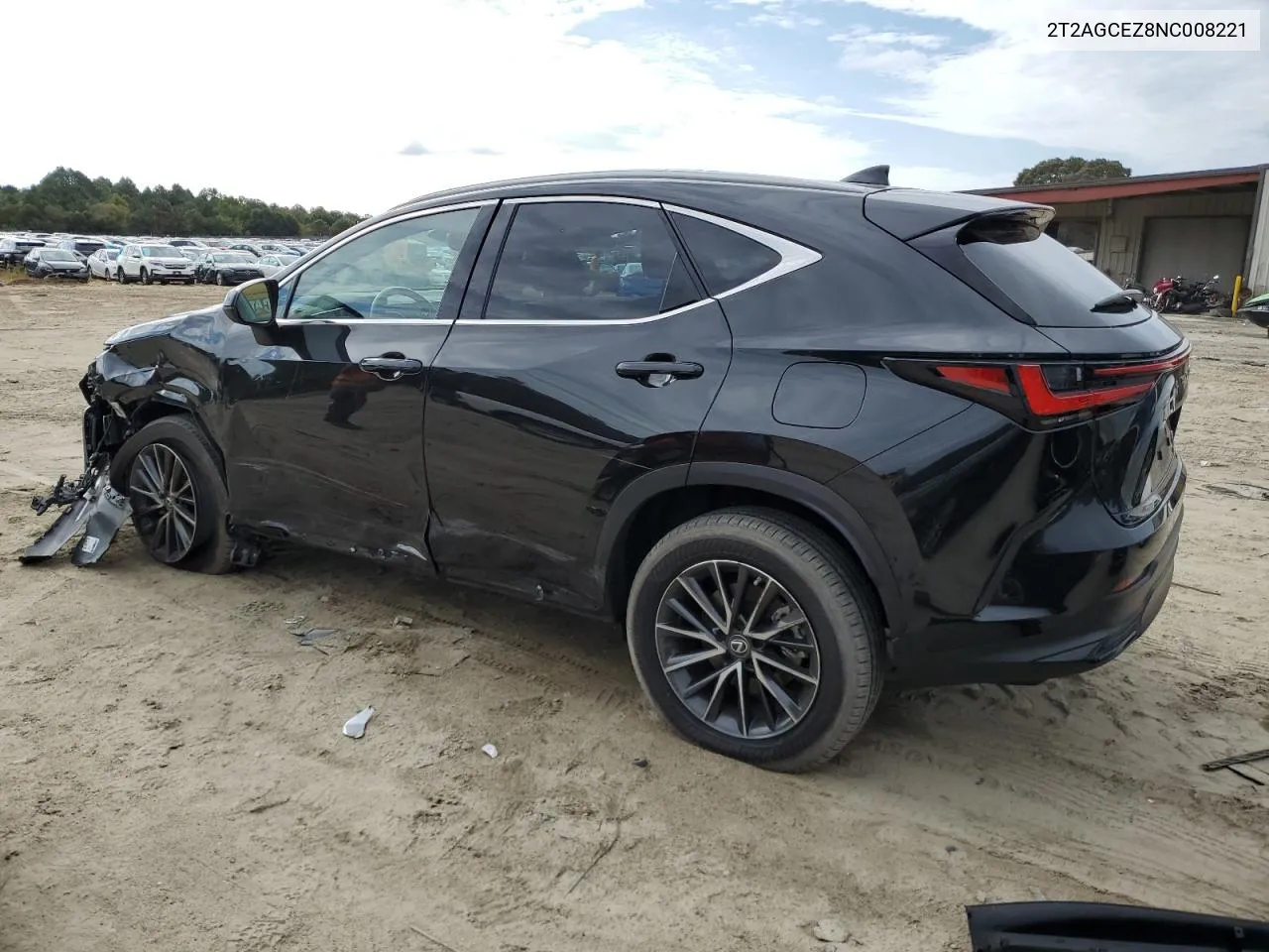 2022 Lexus Nx 350 VIN: 2T2AGCEZ8NC008221 Lot: 72363294