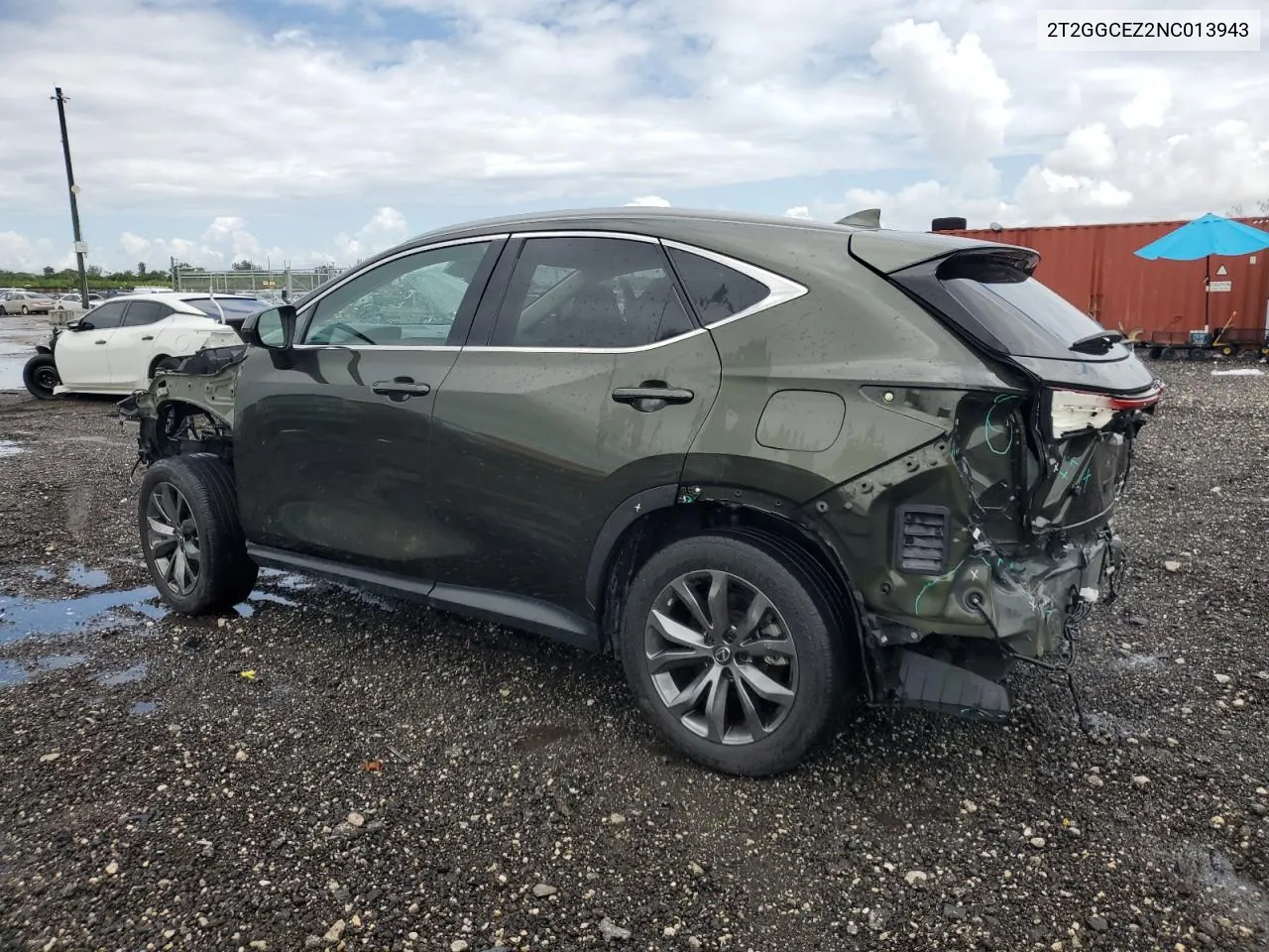 2T2GGCEZ2NC013943 2022 Lexus Nx 350