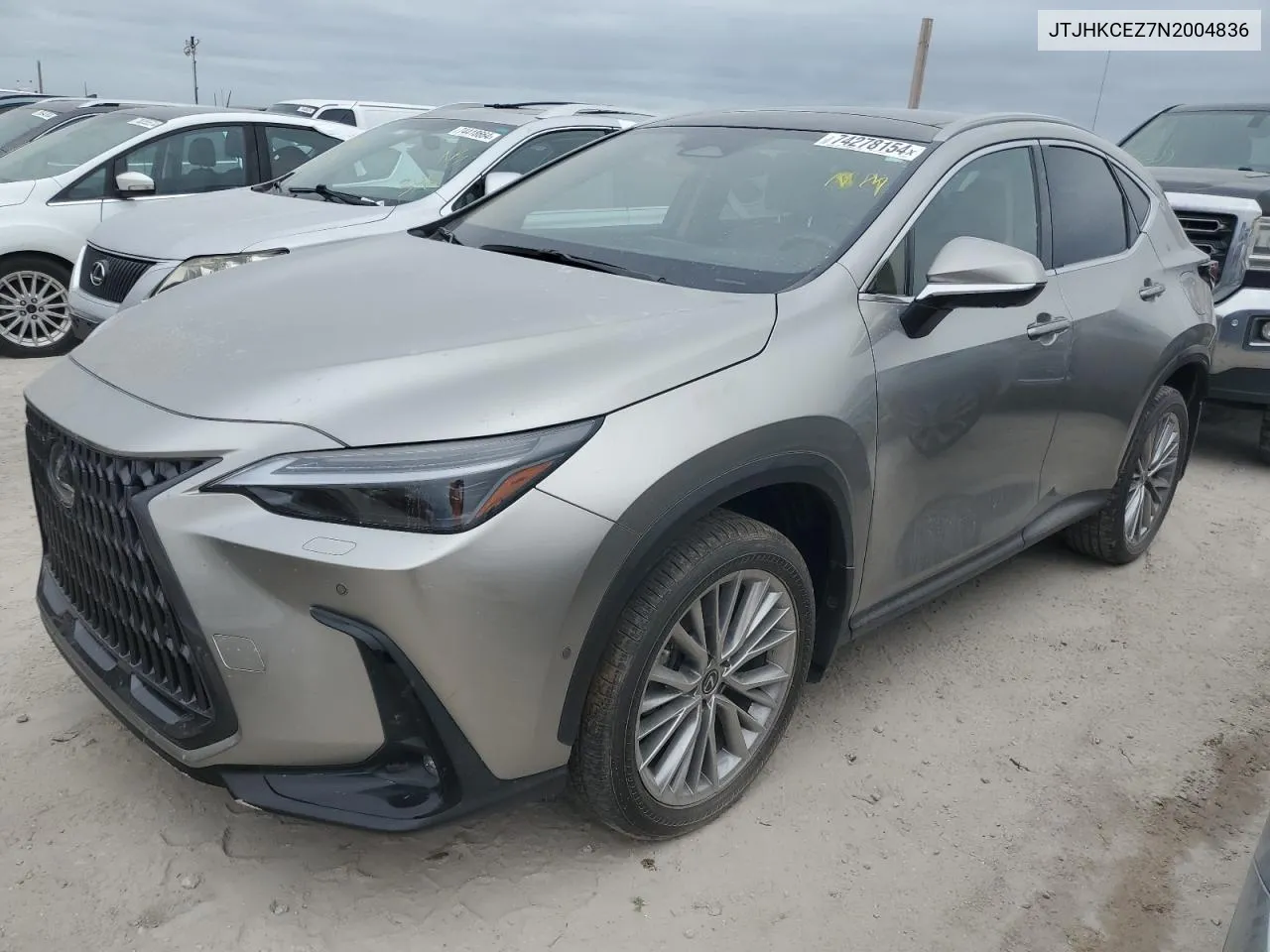 2022 Lexus Nx 350H VIN: JTJHKCEZ7N2004836 Lot: 74278154