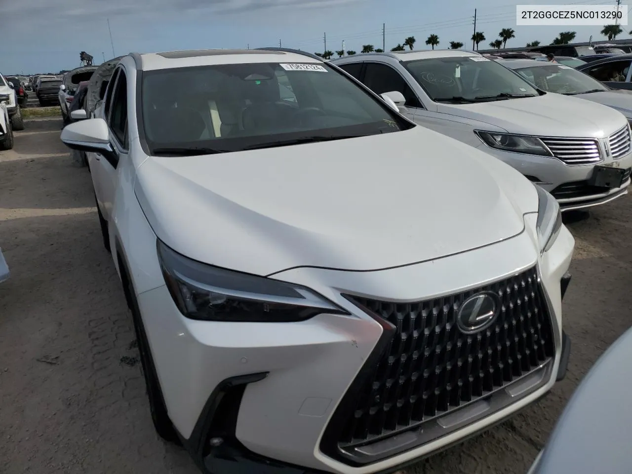 2022 Lexus Nx 350 VIN: 2T2GGCEZ5NC013290 Lot: 75812124