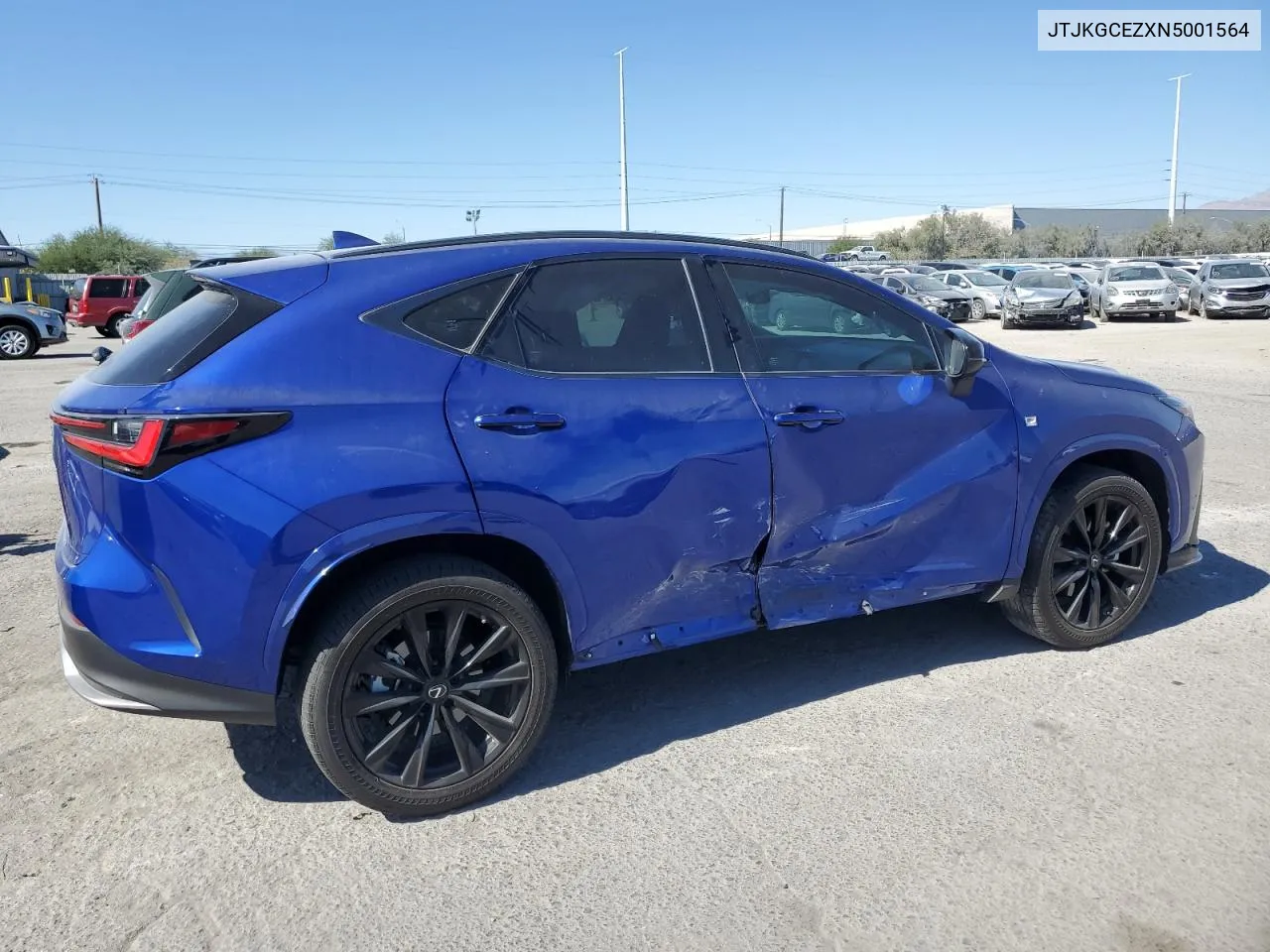 2022 Lexus Nx 350 VIN: JTJKGCEZXN5001564 Lot: 76057694