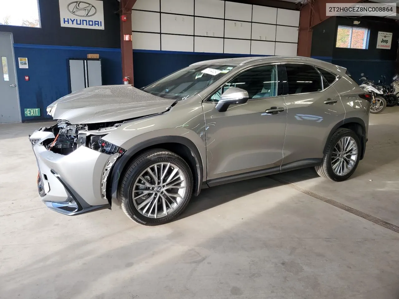 2T2HGCEZ8NC008864 2022 Lexus Nx 350