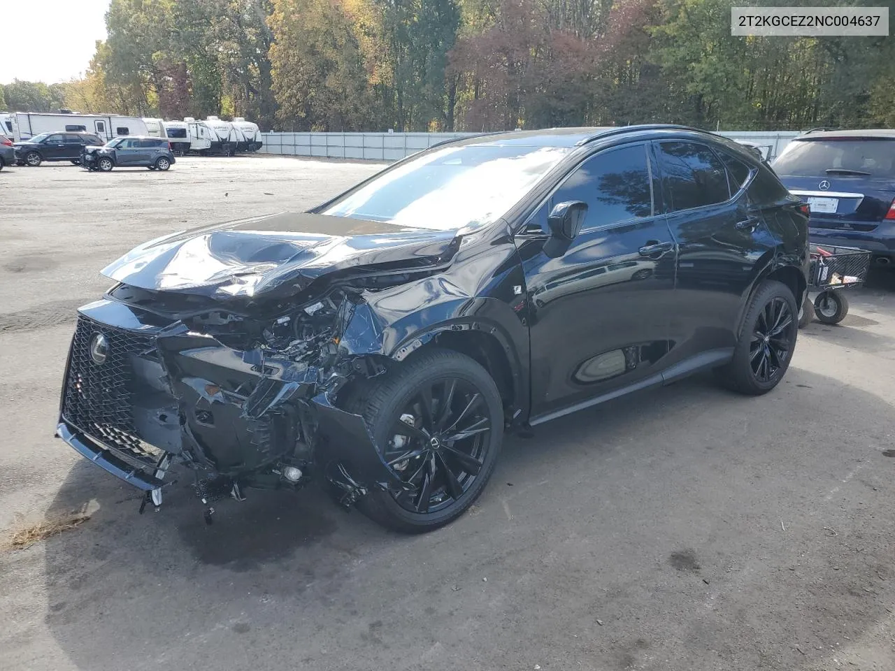 2022 Lexus Nx 350 VIN: 2T2KGCEZ2NC004637 Lot: 76527704