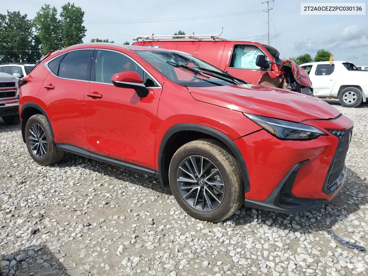 2023 Lexus Nx 350 VIN: 2T2AGCEZ2PC030136 Lot: 62011404