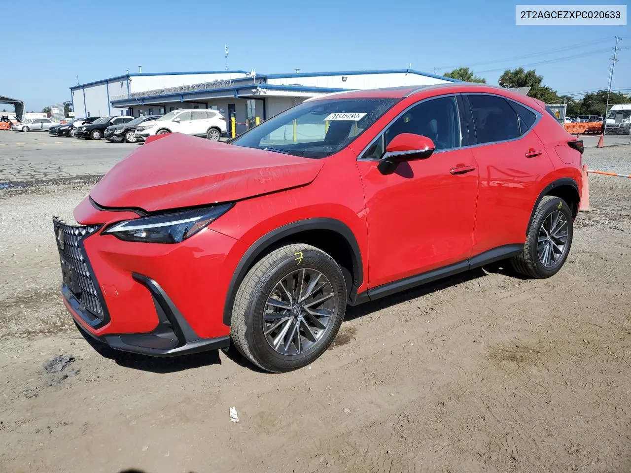 2023 Lexus Nx 350 VIN: 2T2AGCEZXPC020633 Lot: 70345194