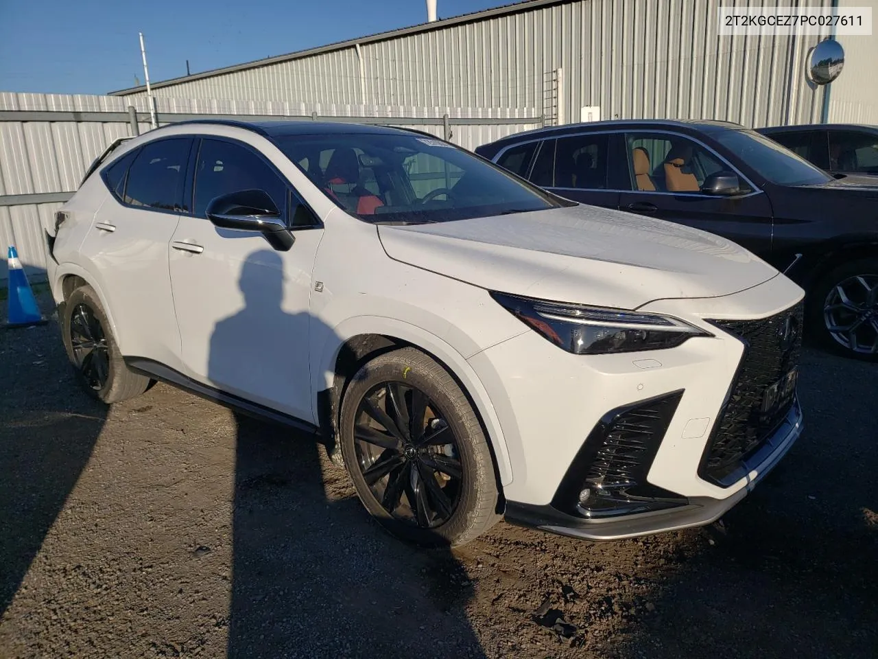 2023 Lexus Nx 350 VIN: 2T2KGCEZ7PC027611 Lot: 72510804