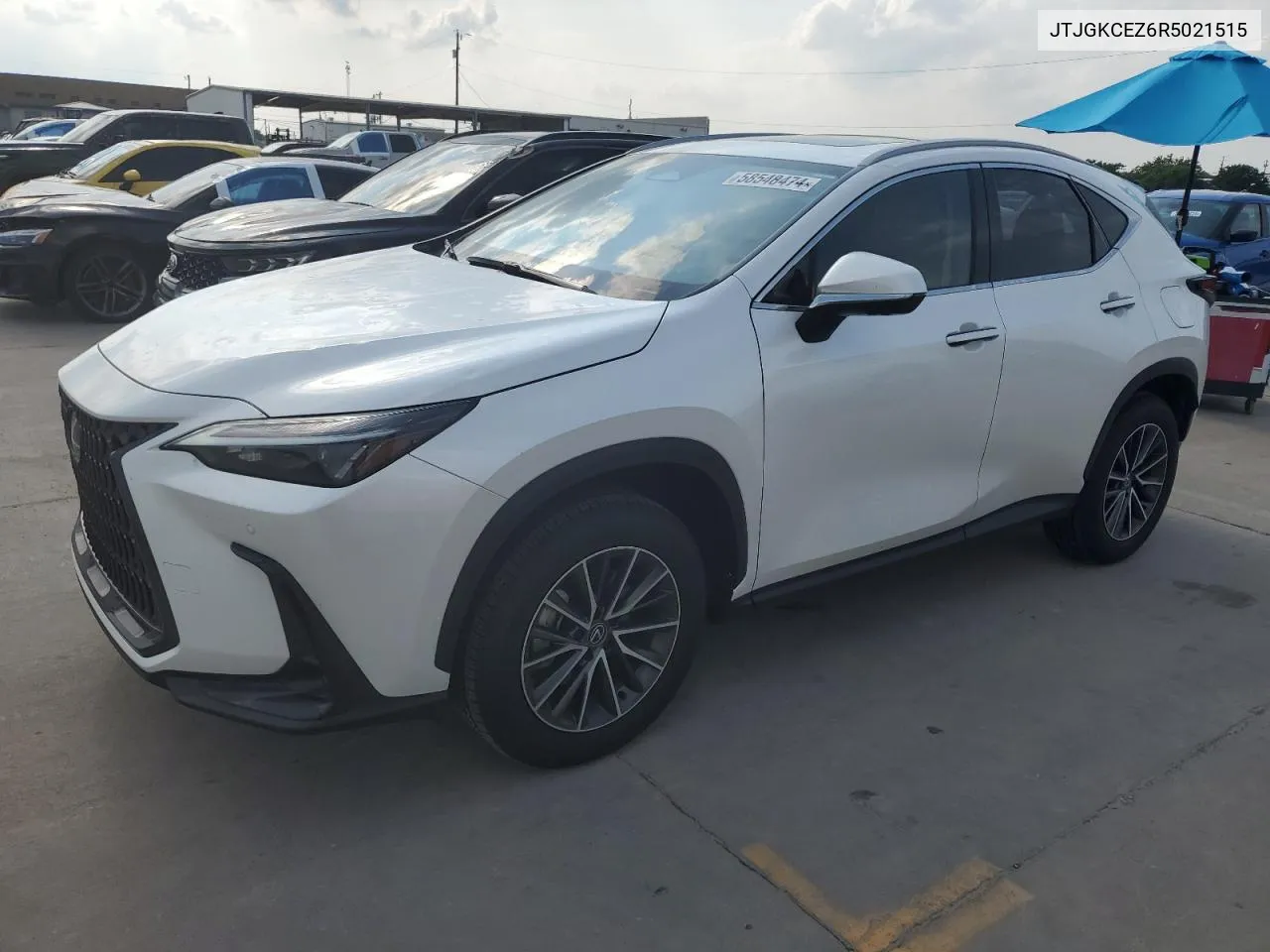 2024 Lexus Nx 350H Base VIN: JTJGKCEZ6R5021515 Lot: 58548474