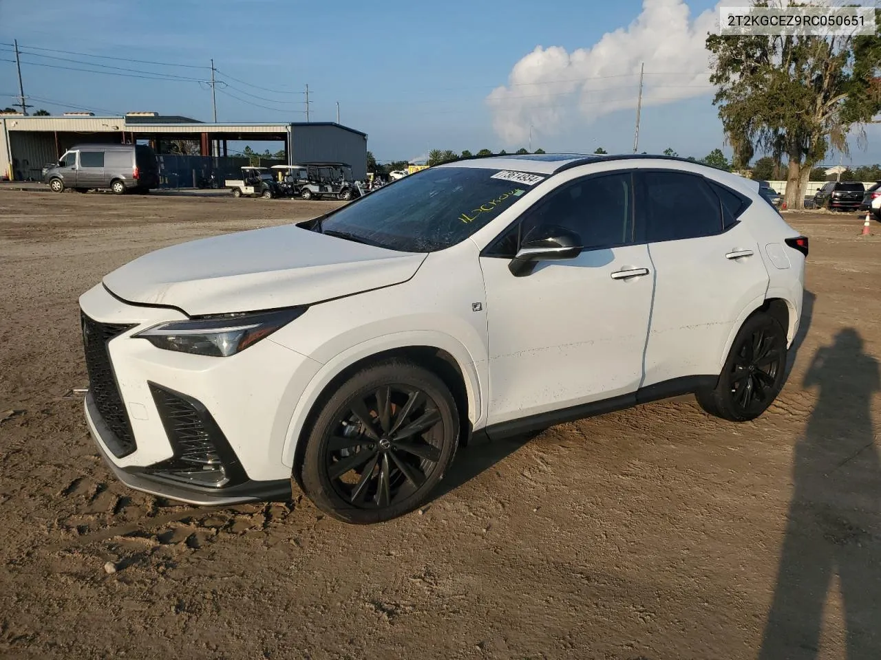 2024 Lexus Nx 350 Luxury VIN: 2T2KGCEZ9RC050651 Lot: 73614934