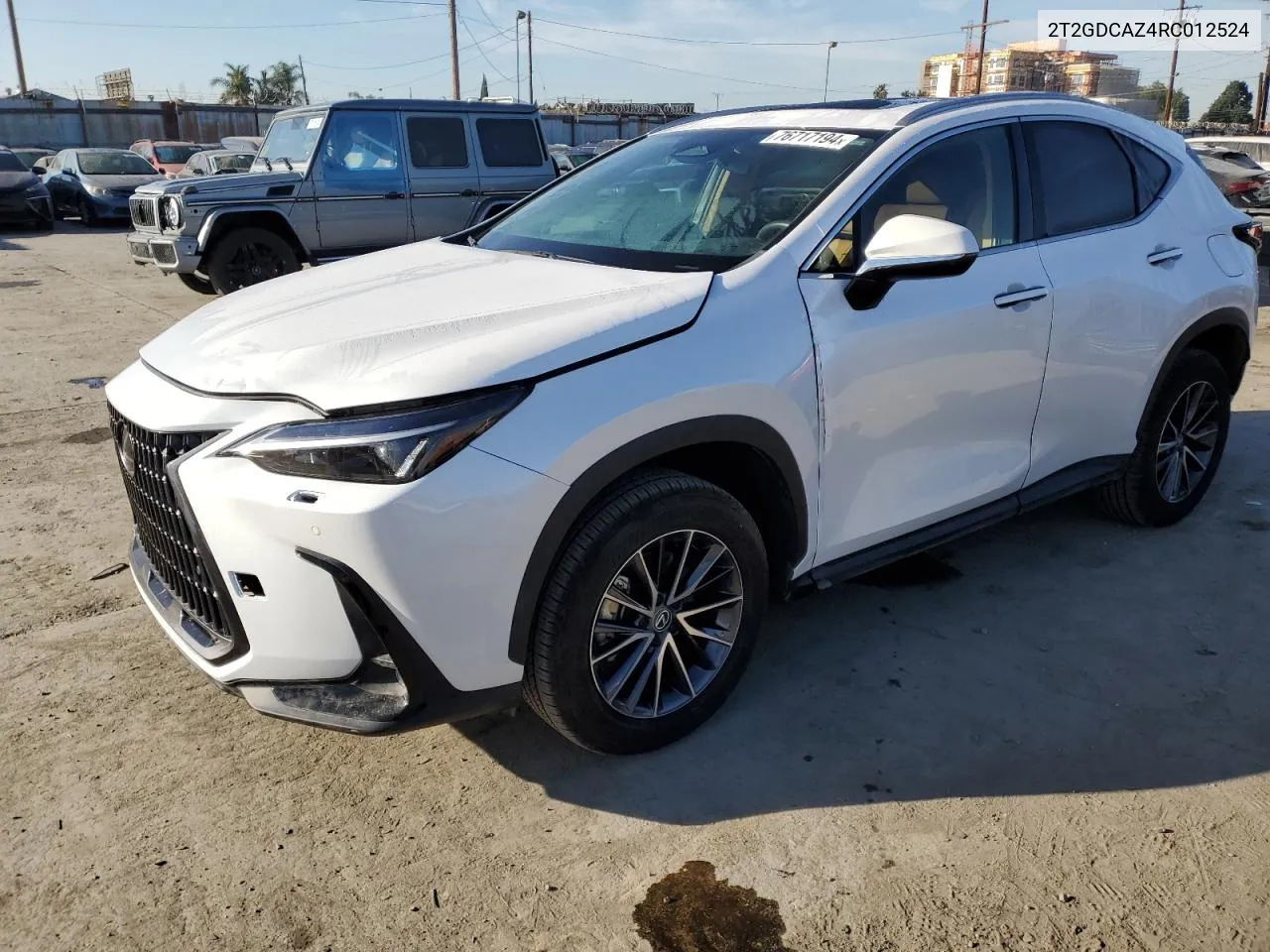 2024 Lexus Nx 250 Premium VIN: 2T2GDCAZ4RC012524 Lot: 76717194