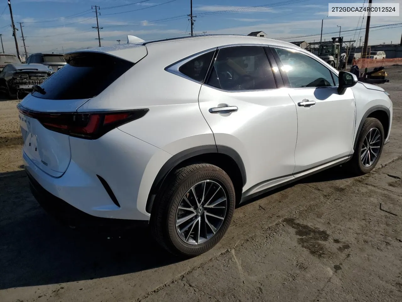 2024 Lexus Nx 250 Premium VIN: 2T2GDCAZ4RC012524 Lot: 76717194