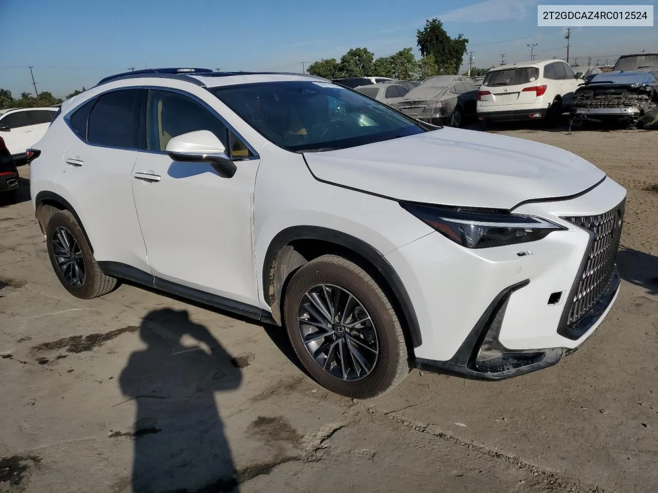 2024 Lexus Nx 250 Premium VIN: 2T2GDCAZ4RC012524 Lot: 76717194