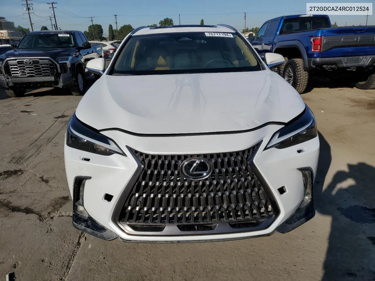 2024 Lexus Nx 250 Premium VIN: 2T2GDCAZ4RC012524 Lot: 76717194