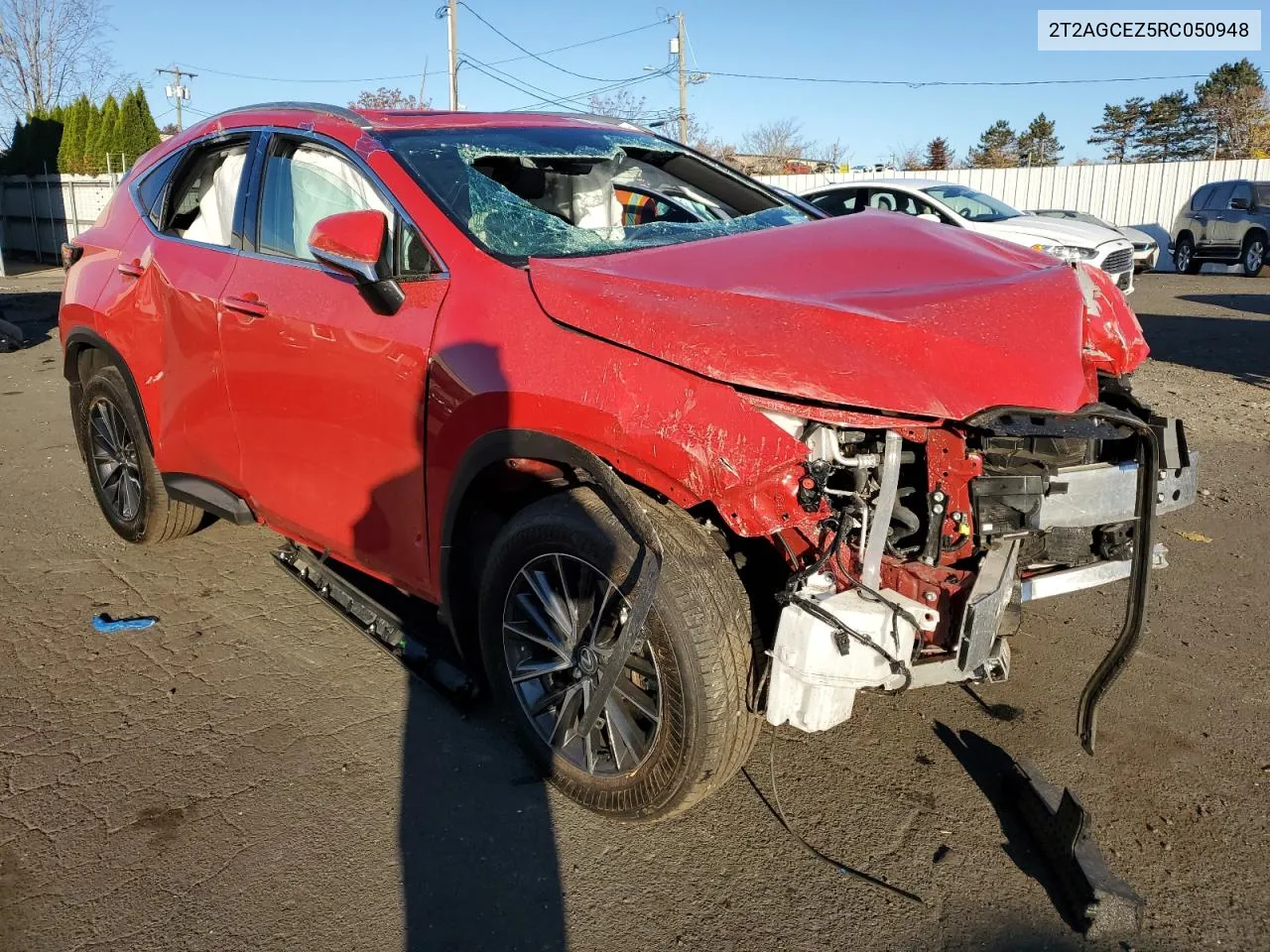 2024 Lexus Nx 350 Base VIN: 2T2AGCEZ5RC050948 Lot: 76802244