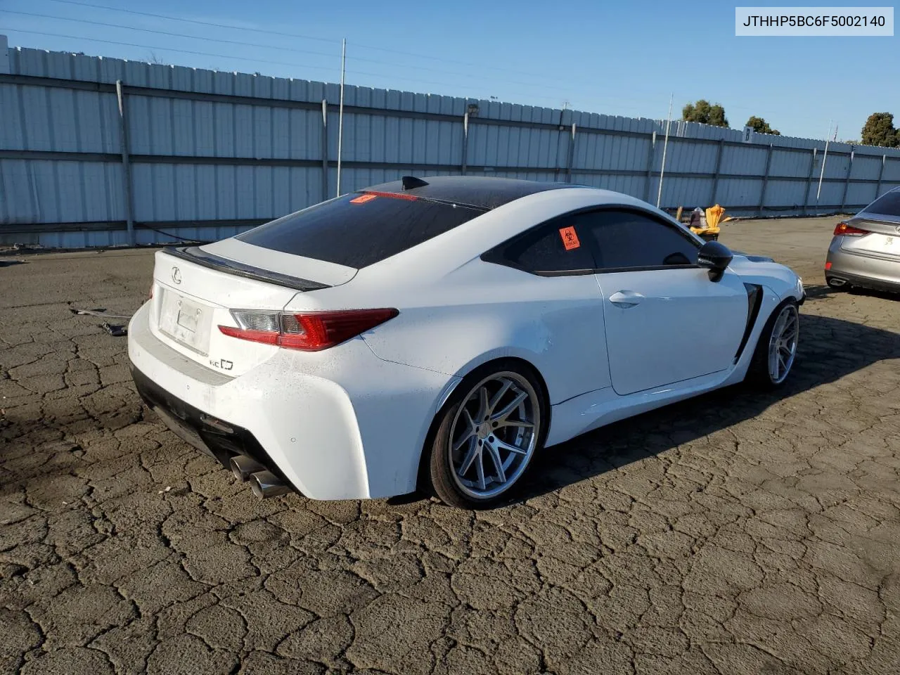 2015 Lexus Rc-F VIN: JTHHP5BC6F5002140 Lot: 68735814