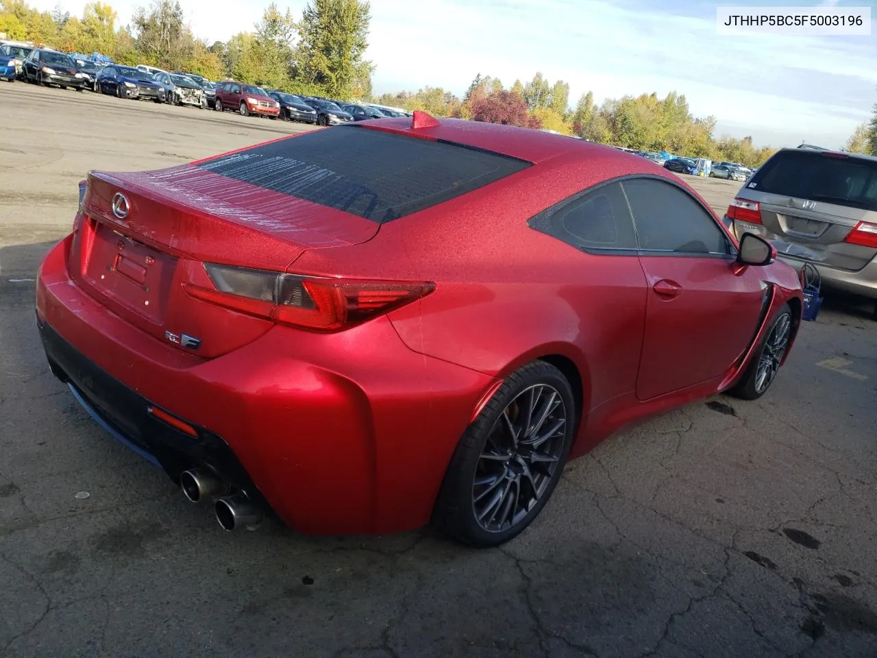 2015 Lexus Rc-F VIN: JTHHP5BC5F5003196 Lot: 77601864