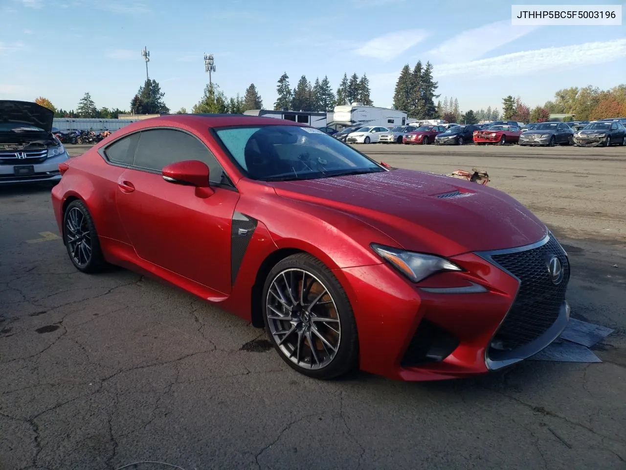 2015 Lexus Rc-F VIN: JTHHP5BC5F5003196 Lot: 77601864