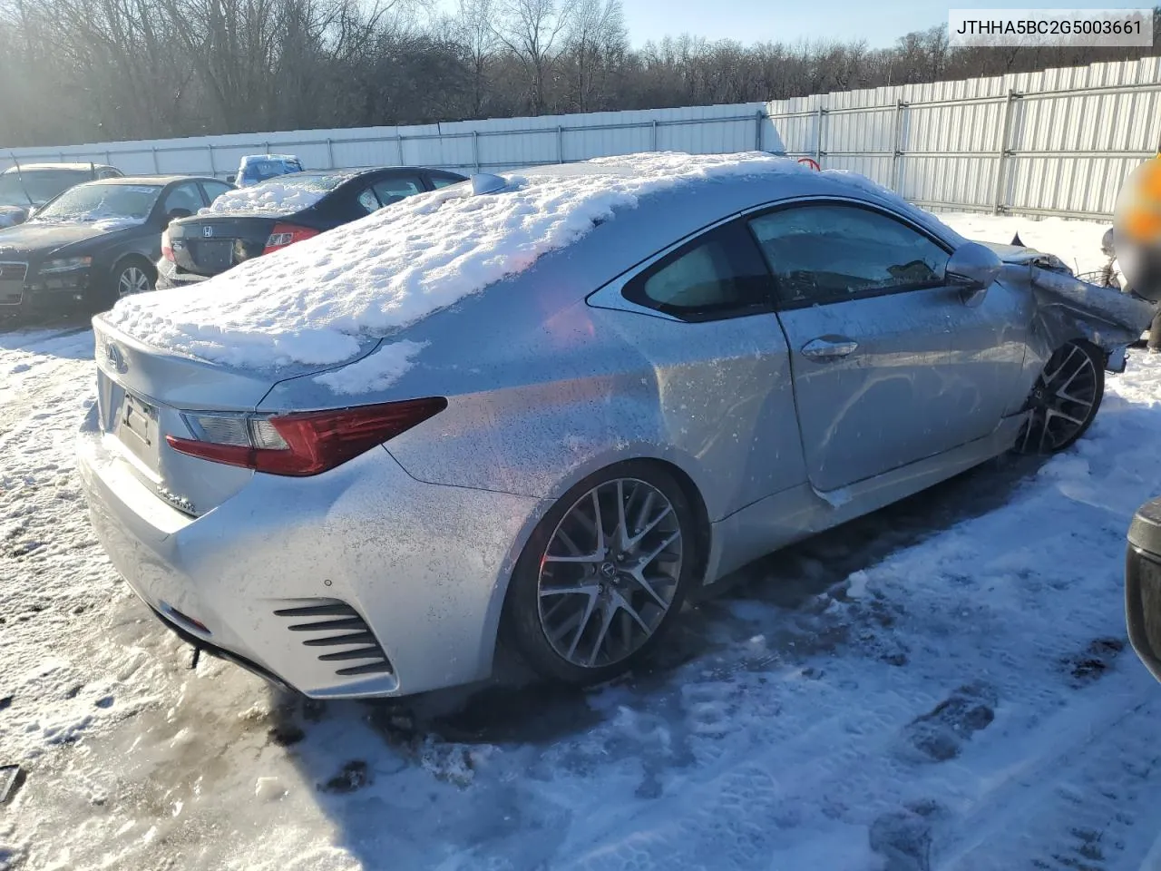 2016 Lexus Rc 200T VIN: JTHHA5BC2G5003661 Lot: 38873424