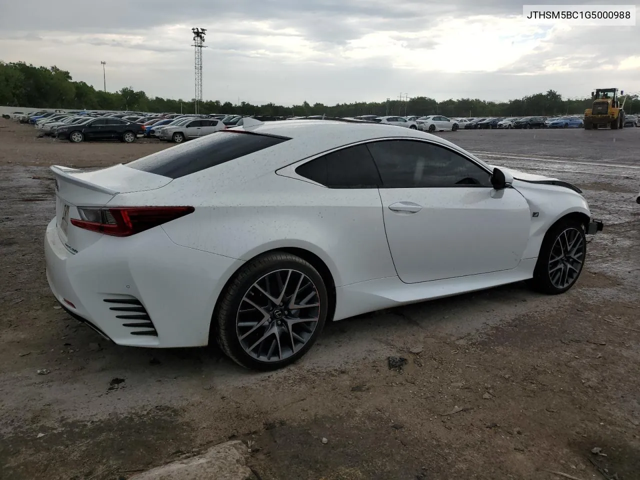 JTHSM5BC1G5000988 2016 Lexus Rc 300