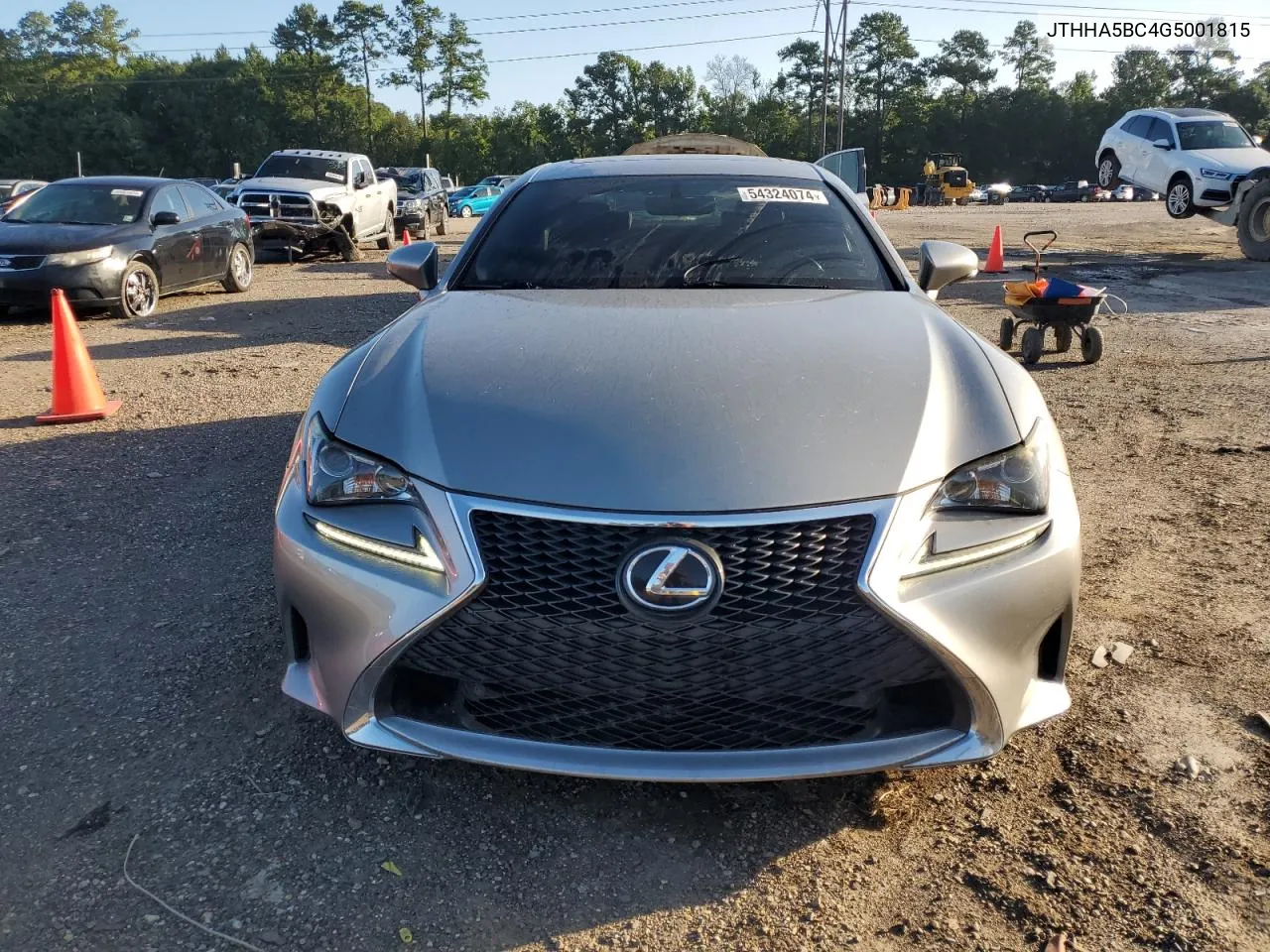 2016 Lexus Rc 200T VIN: JTHHA5BC4G5001815 Lot: 54324074