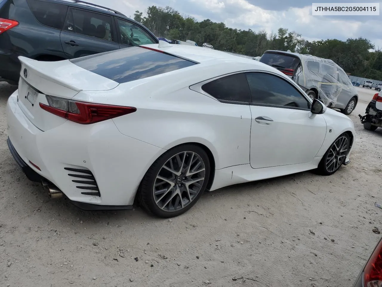 JTHHA5BC2G5004115 2016 Lexus Rc 200T