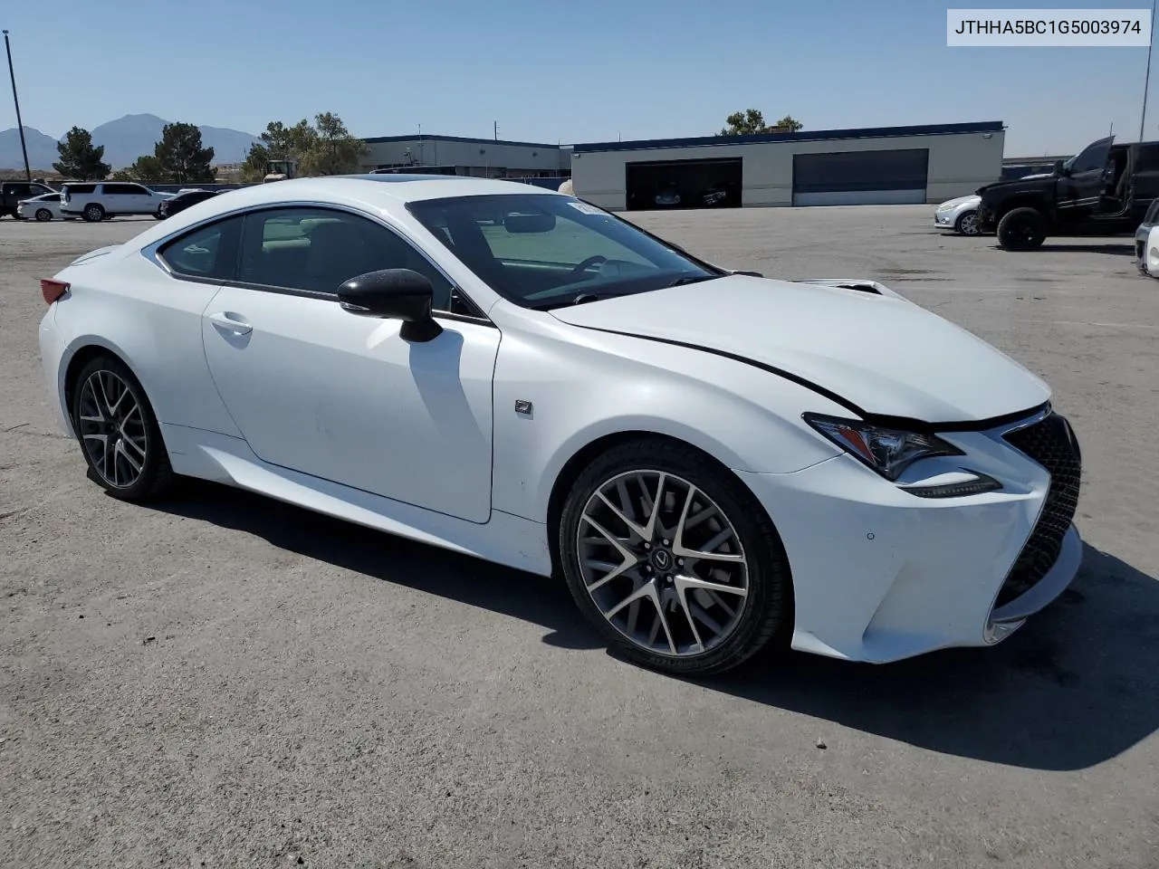 2016 Lexus Rc 200T VIN: JTHHA5BC1G5003974 Lot: 58750684