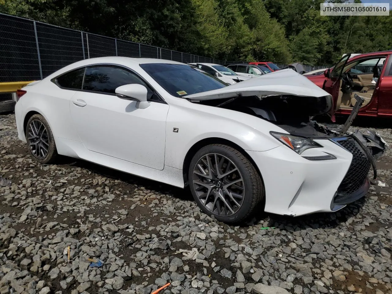 2016 Lexus Rc 300 VIN: JTHSM5BC1G5001610 Lot: 71563064