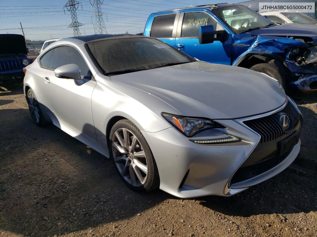 2016 Lexus Rc 200T VIN: JTHHA5BC6G5000472 Lot: 73671104