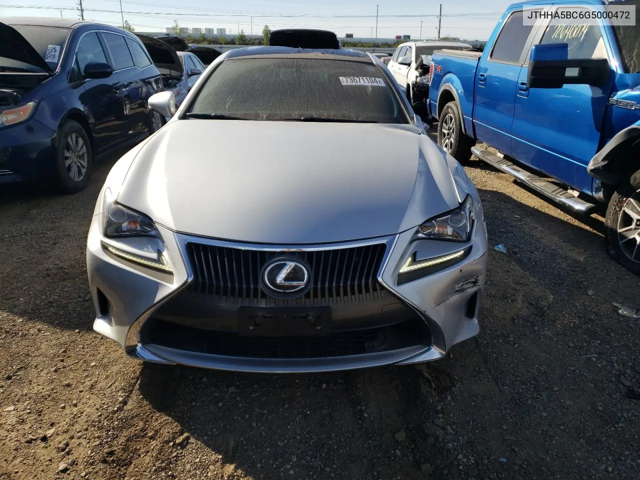 JTHHA5BC6G5000472 2016 Lexus Rc 200T