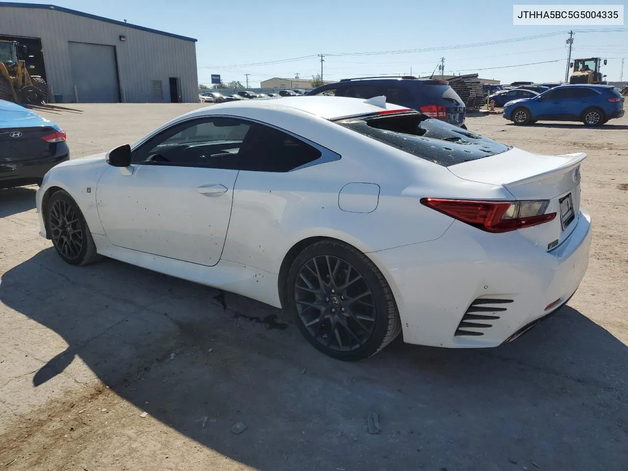 2016 Lexus Rc 200T VIN: JTHHA5BC5G5004335 Lot: 74543244