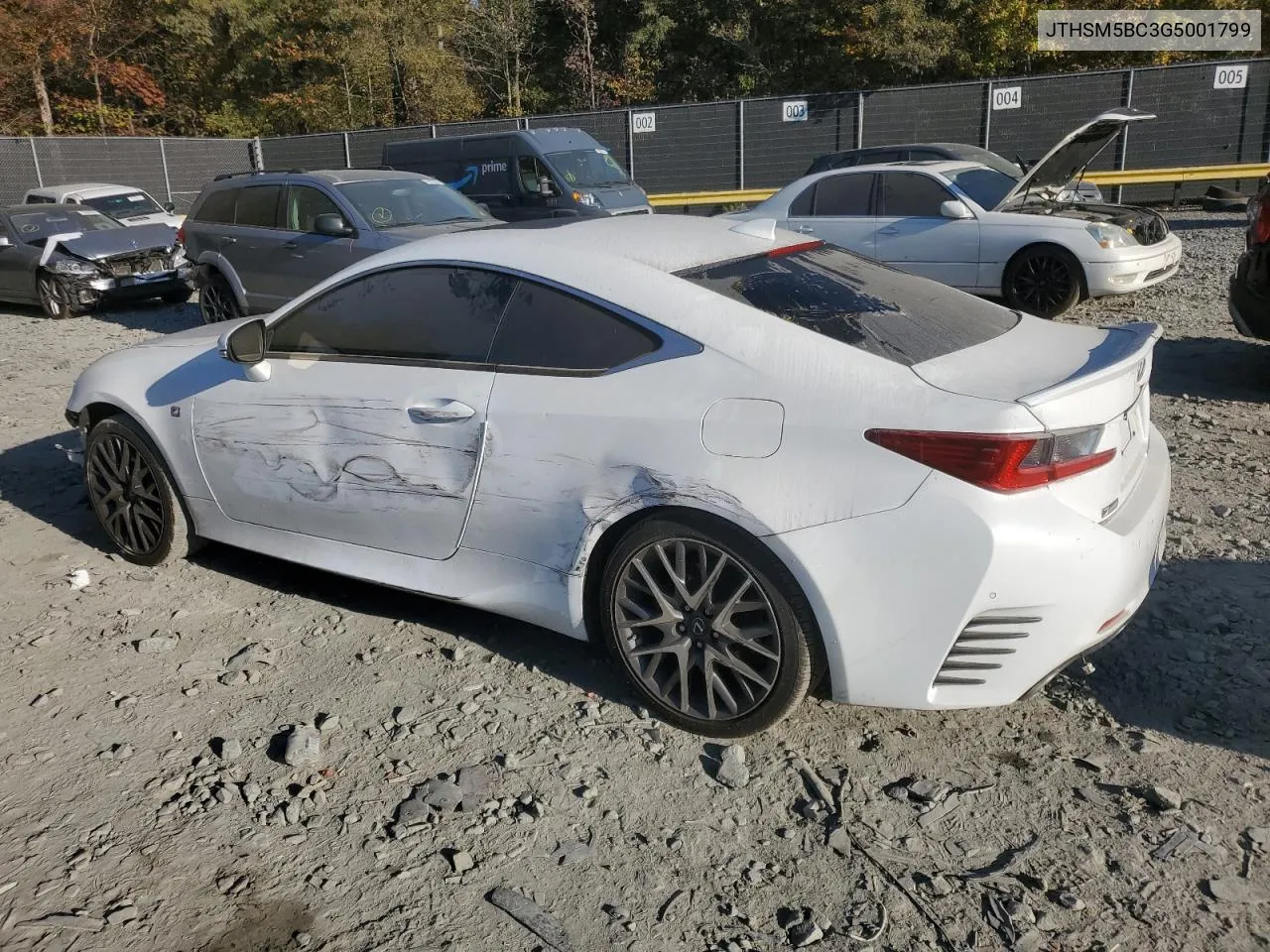 2016 Lexus Rc 300 VIN: JTHSM5BC3G5001799 Lot: 75019884