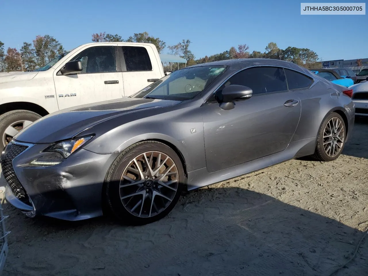 2016 Lexus Rc 200T VIN: JTHHA5BC3G5000705 Lot: 75477064