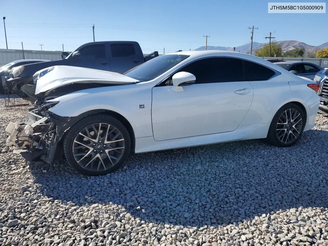 2016 Lexus Rc 300 VIN: JTHSM5BC1G5000909 Lot: 77376524