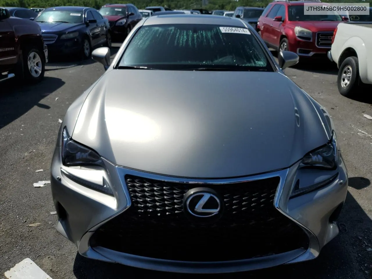 2017 Lexus Rc 300 VIN: JTHSM5BC9H5002800 Lot: 55964014