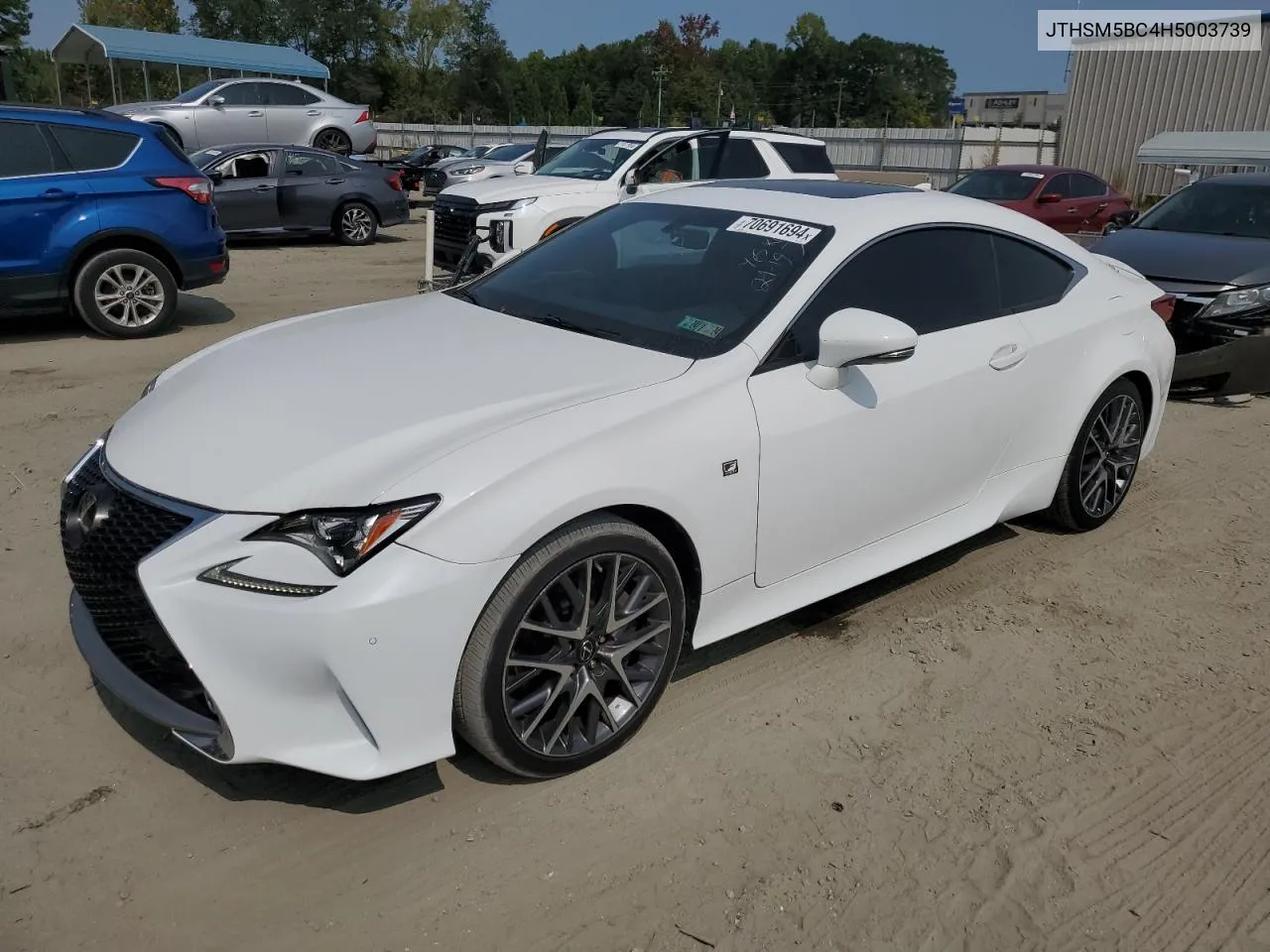 2017 Lexus Rc 300 VIN: JTHSM5BC4H5003739 Lot: 70691694