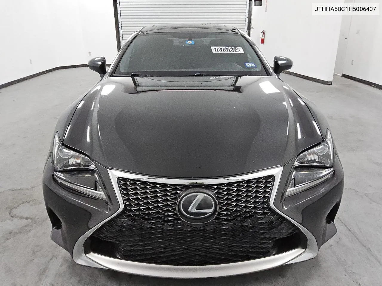 2017 Lexus Rc 200T VIN: JTHHA5BC1H5006407 Lot: 70757674