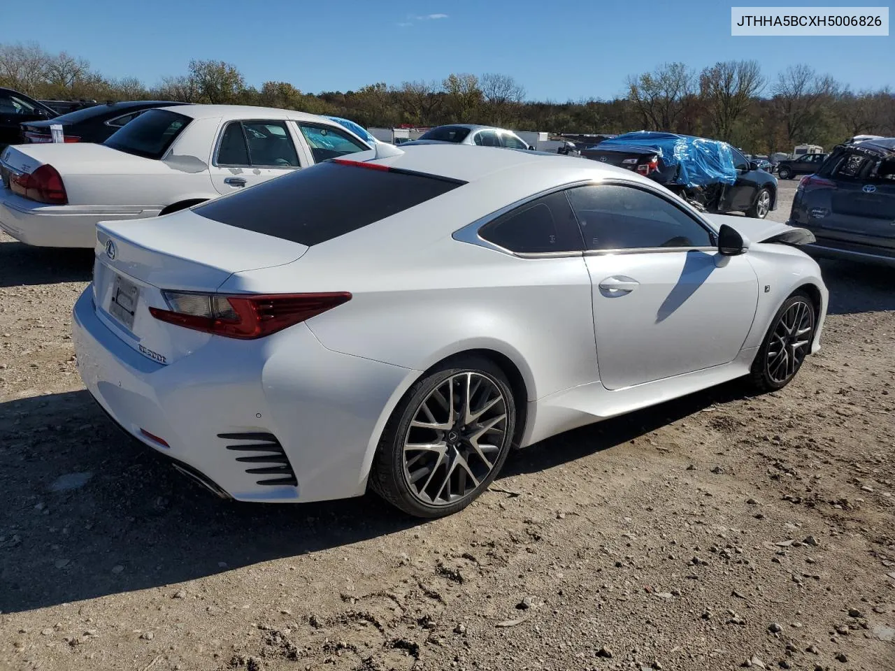 2017 Lexus Rc 200T VIN: JTHHA5BCXH5006826 Lot: 78670414