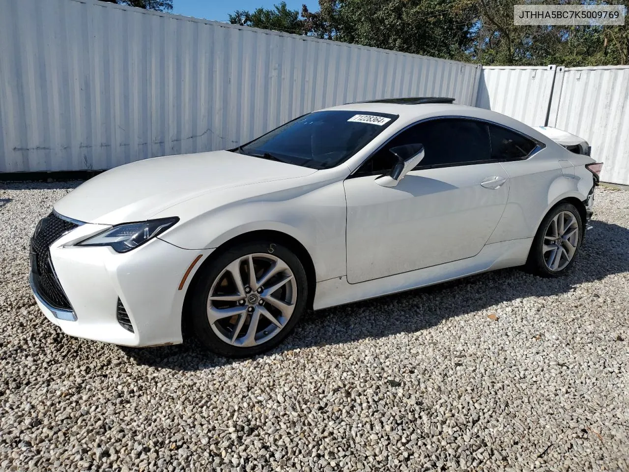 2019 Lexus Rc 300 VIN: JTHHA5BC7K5009769 Lot: 71228364