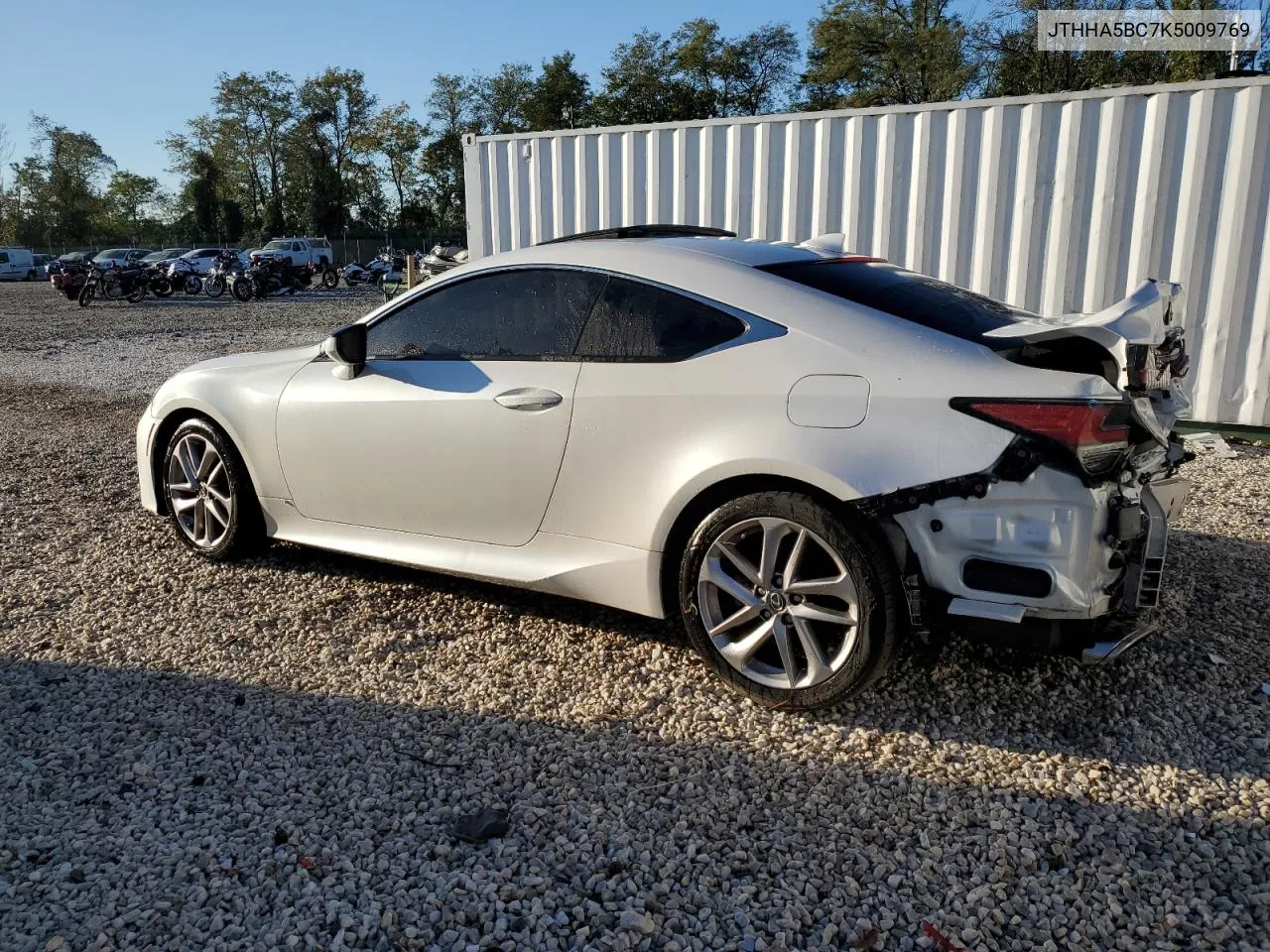 2019 Lexus Rc 300 VIN: JTHHA5BC7K5009769 Lot: 71228364