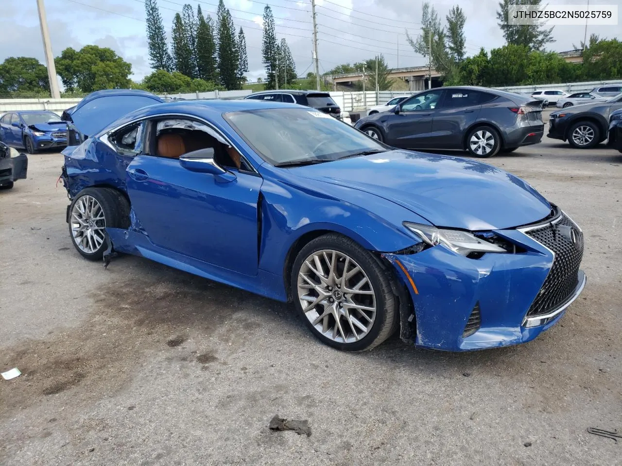 2022 Lexus Rc 350 Base VIN: JTHDZ5BC2N5025759 Lot: 66917074